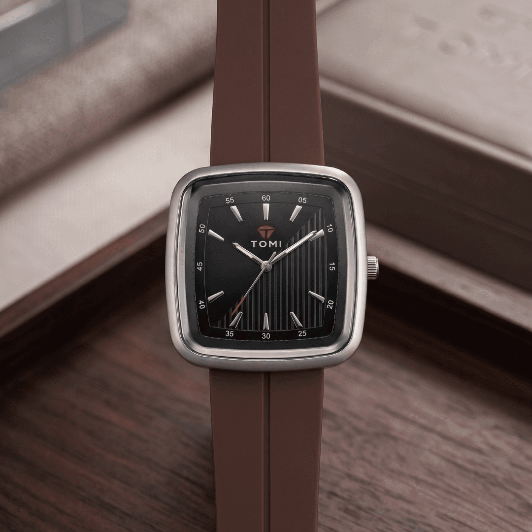 TOMI Square Watch | Silicone Strap with Magnetic Lock