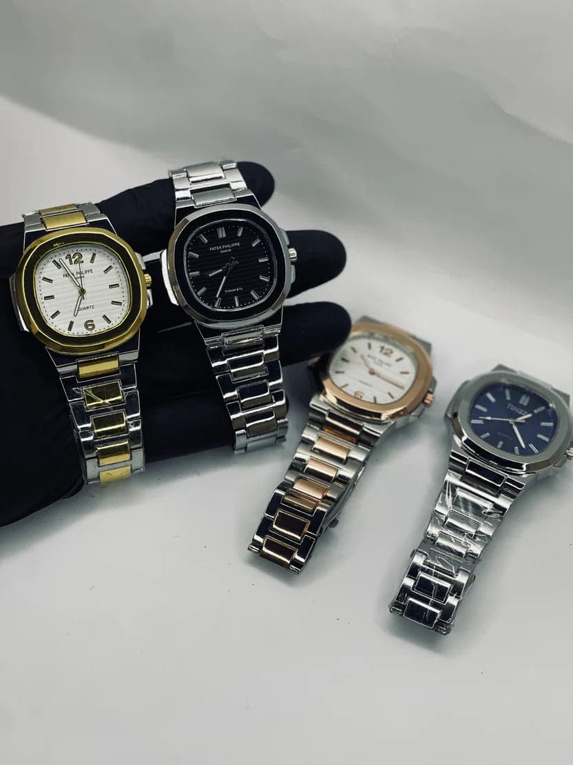 Men’s Square Steel Watch | Random Dial Design | Stylish Everyday Wear